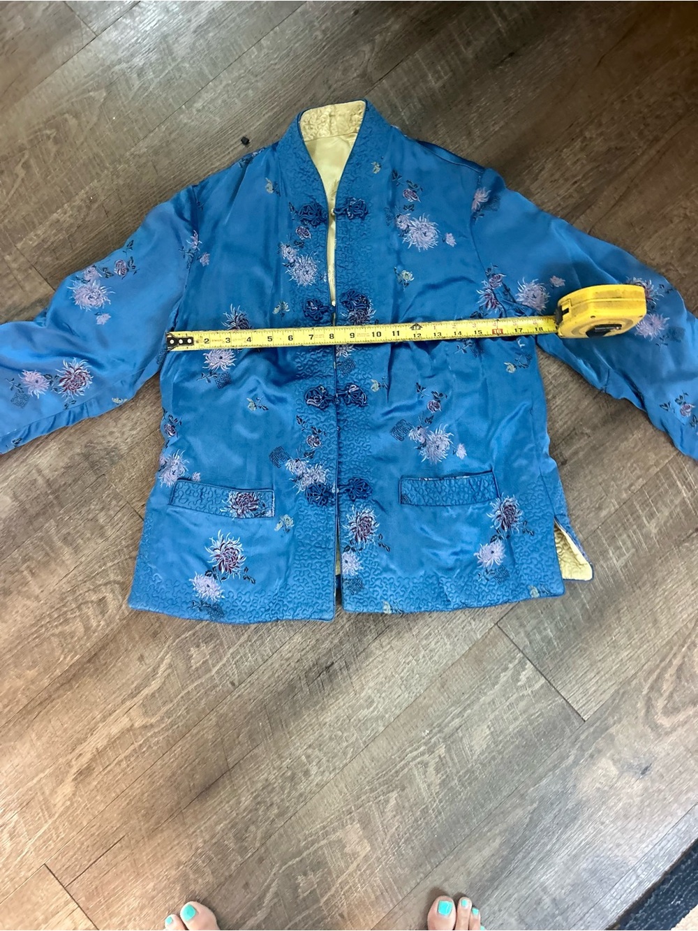 Silk reversible Asian Jacket